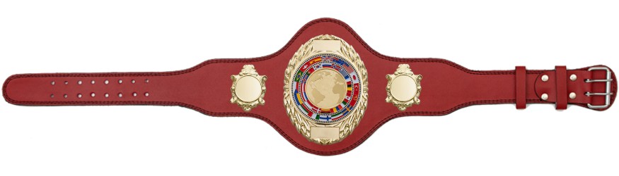 WORLD CHAMPIONSHIP BELT - PLT286/G/WORLD - AVAILABLE IN 4 COLOURS
